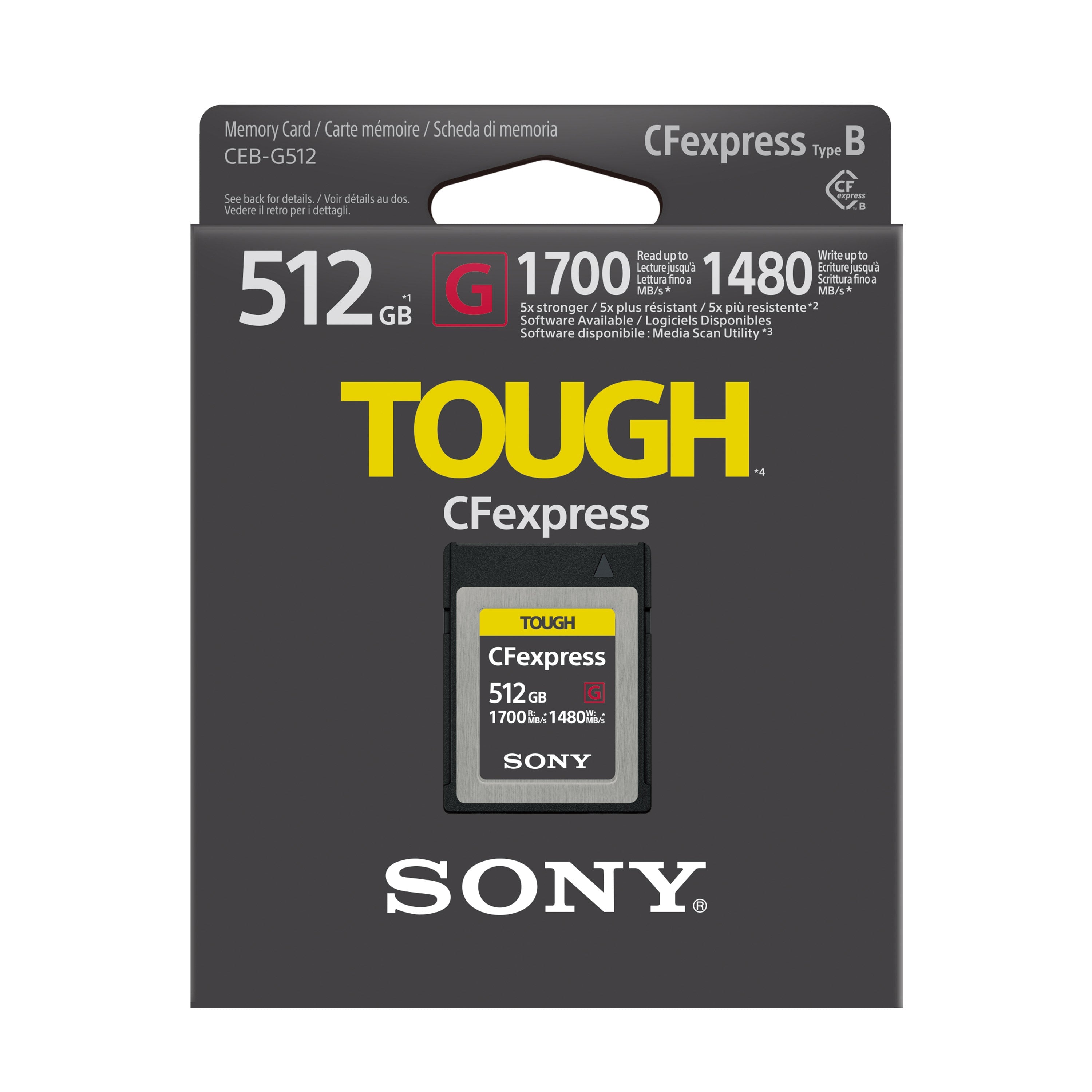 Sony CEB-G Series CFexpress Type B 512GB Memory Card