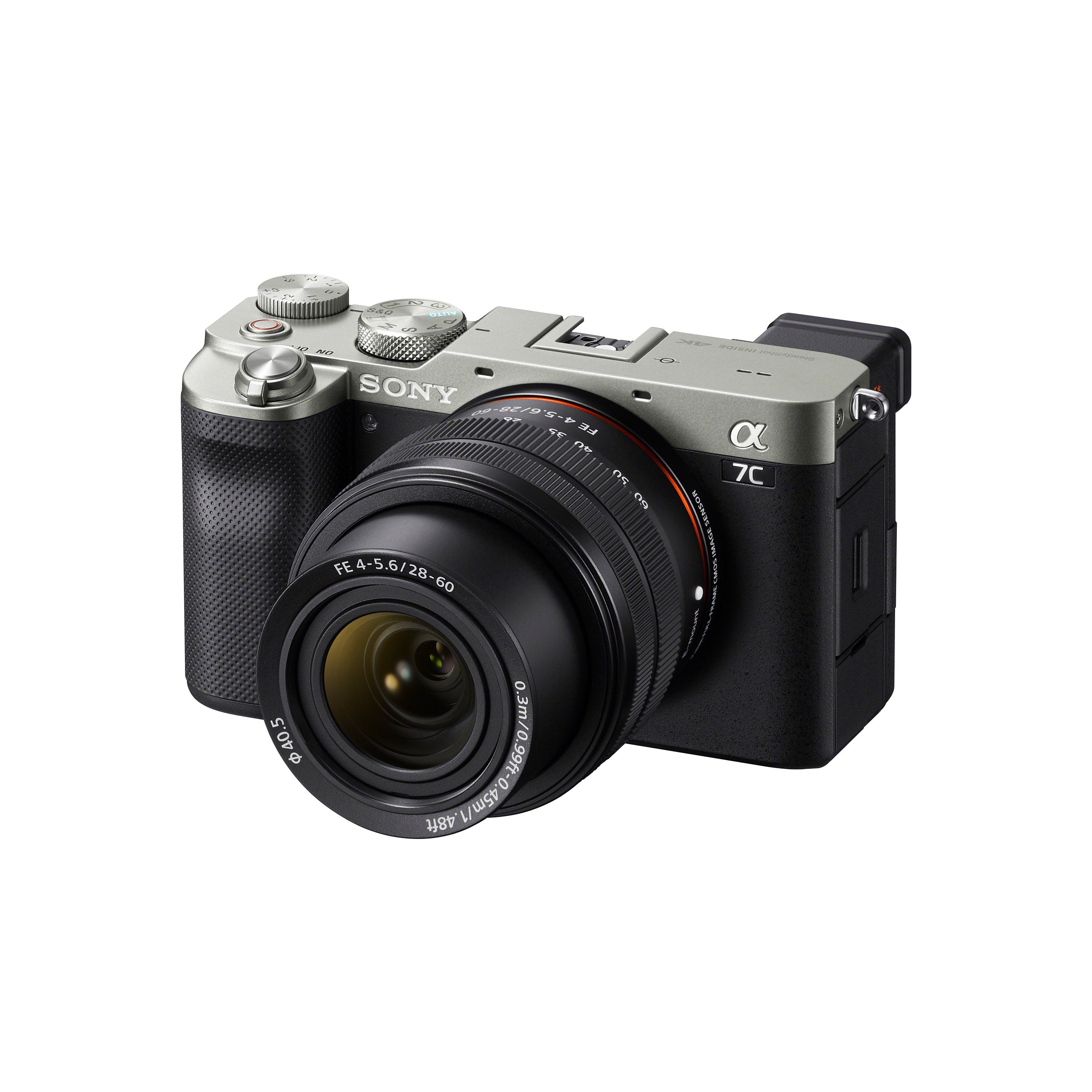 Sony a7C Compact full-frame camera with 28-60mm Lens (Silver)