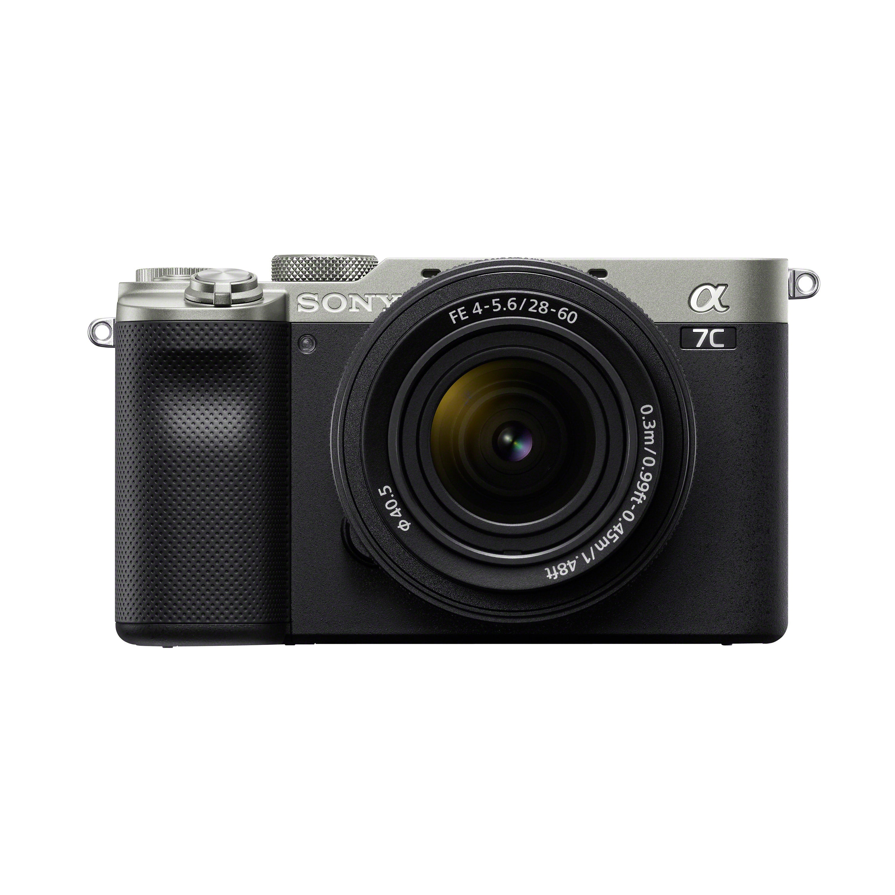 Sony a7C Compact full-frame camera with 28-60mm Lens (Silver)