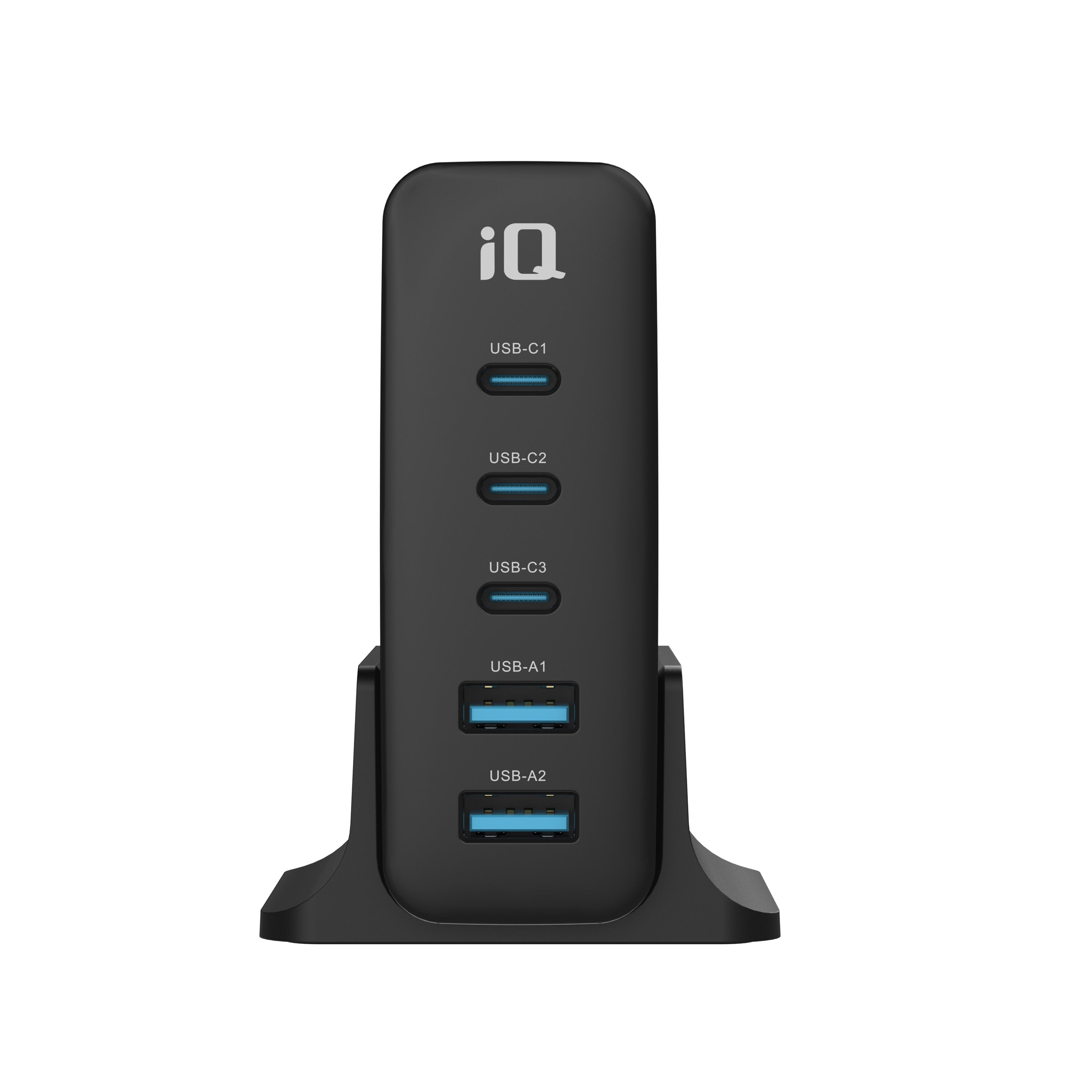 iQ 140W Desktop Charging Station with 3-Type C and 2-Type A