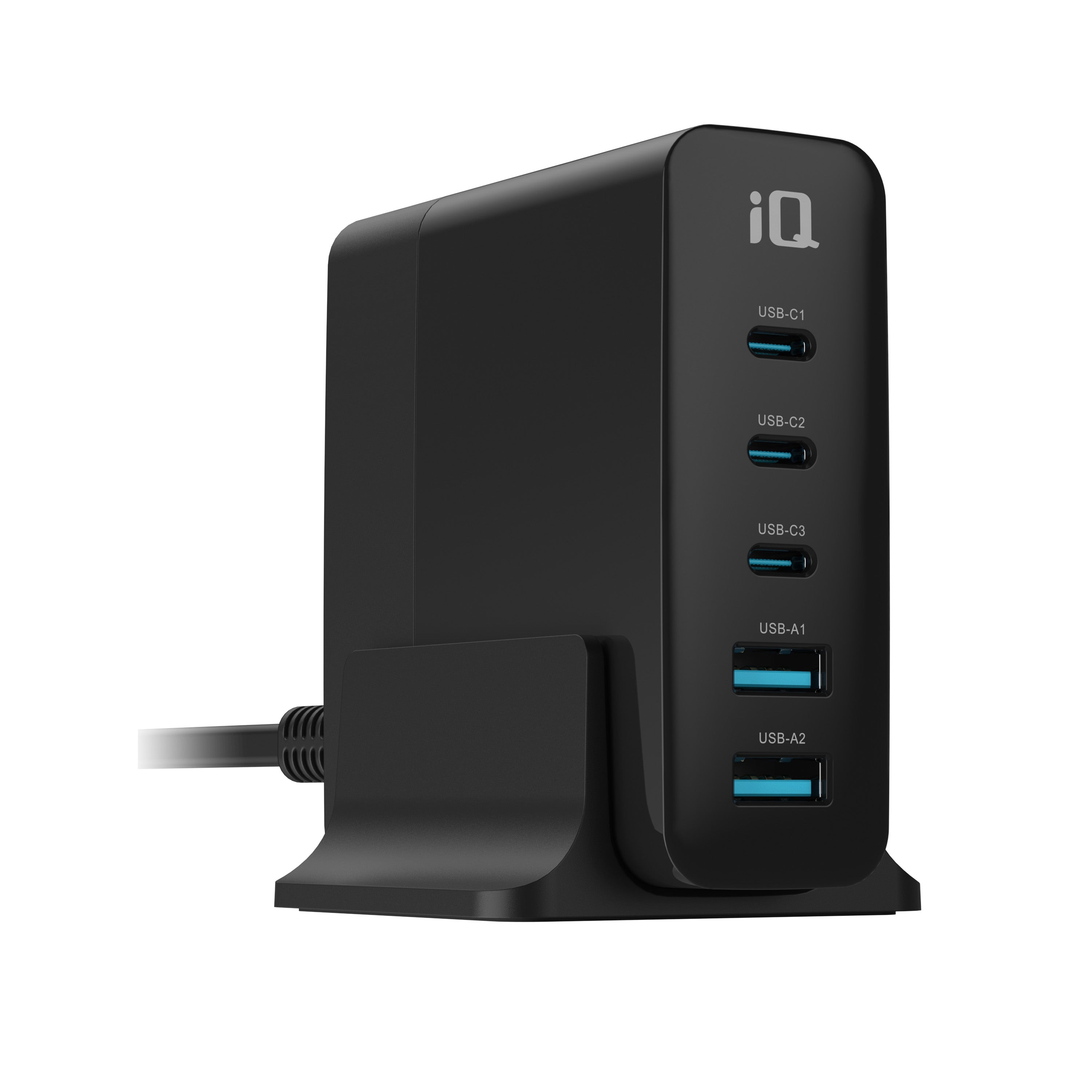 iQ 140W Desktop Charging Station with 3-Type C and 2-Type A