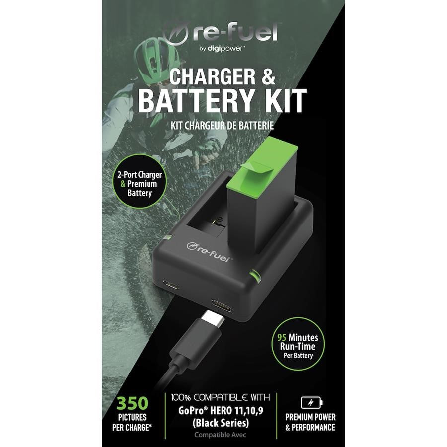 Digipower Re-Fuel GoPro HERO 9/10/11 Battery Dual Charger Kit
