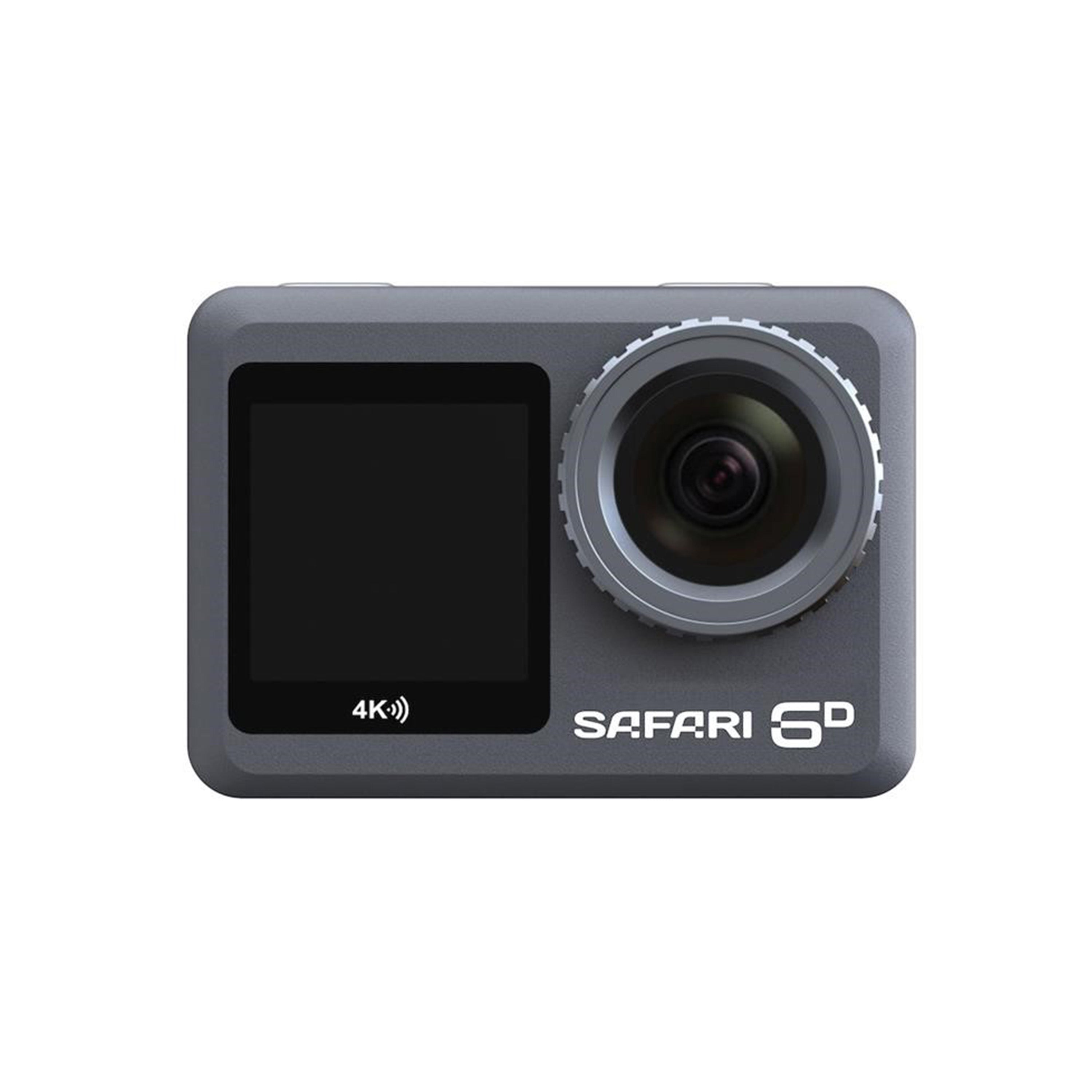 Safari 6D Dual Screen Real 4K Action Camera Kit