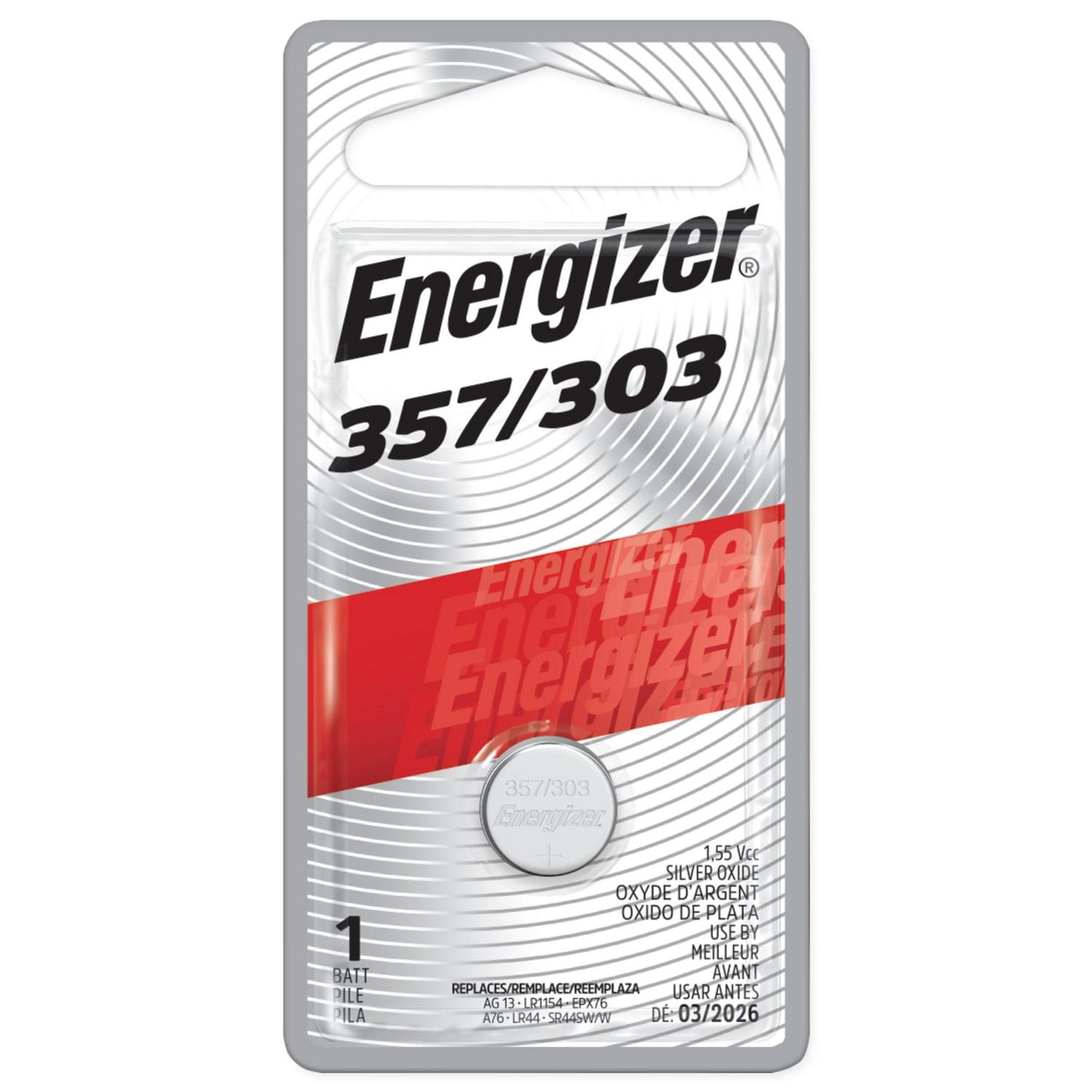 Energizer Zero Mercury 357 Battery