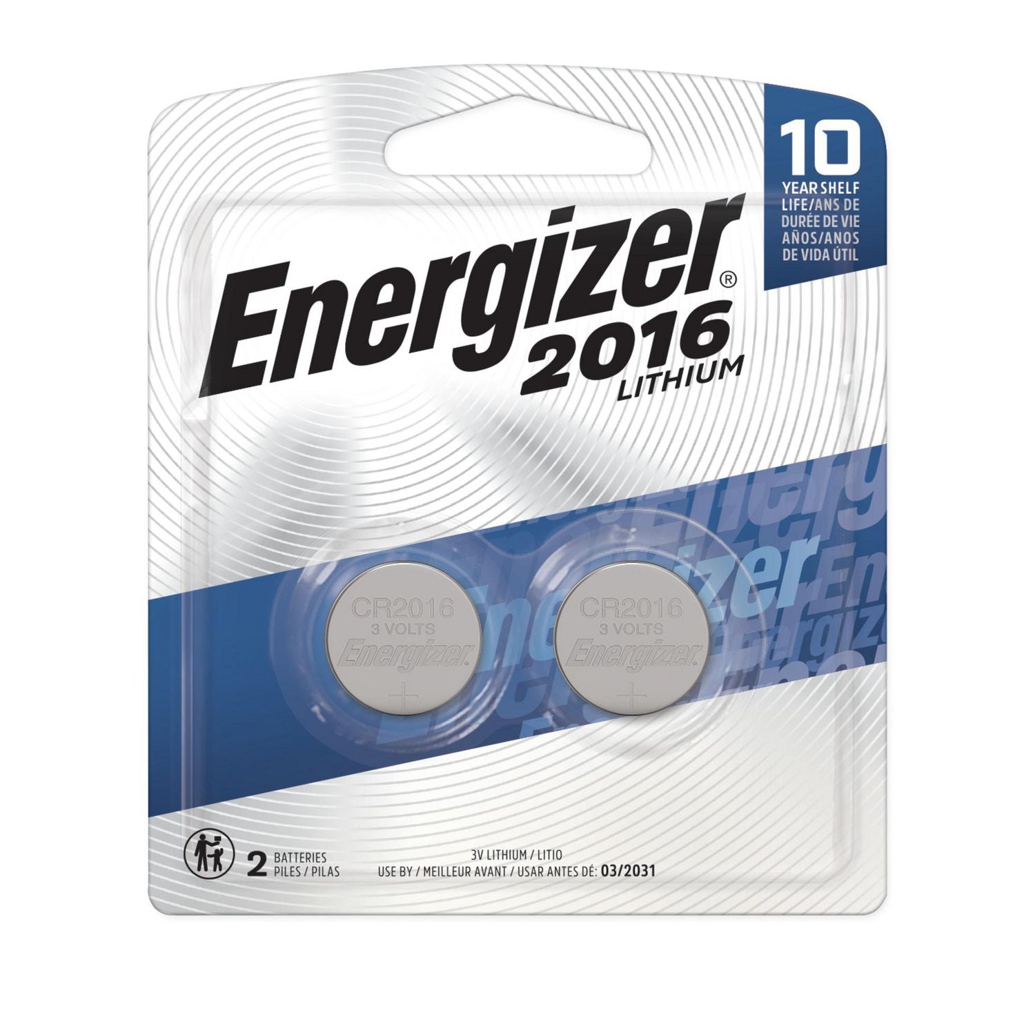 Energizer Lithium 2016 3V (2 Pack)