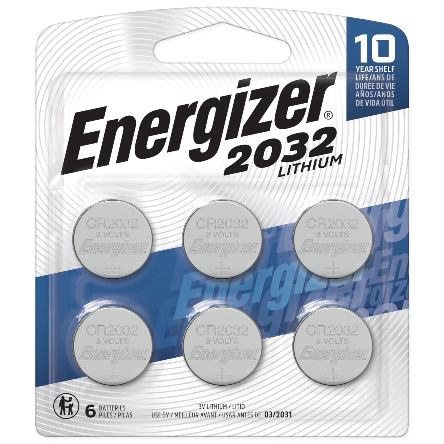 Energizer Lithium 2032 6Pk 3V Battery
