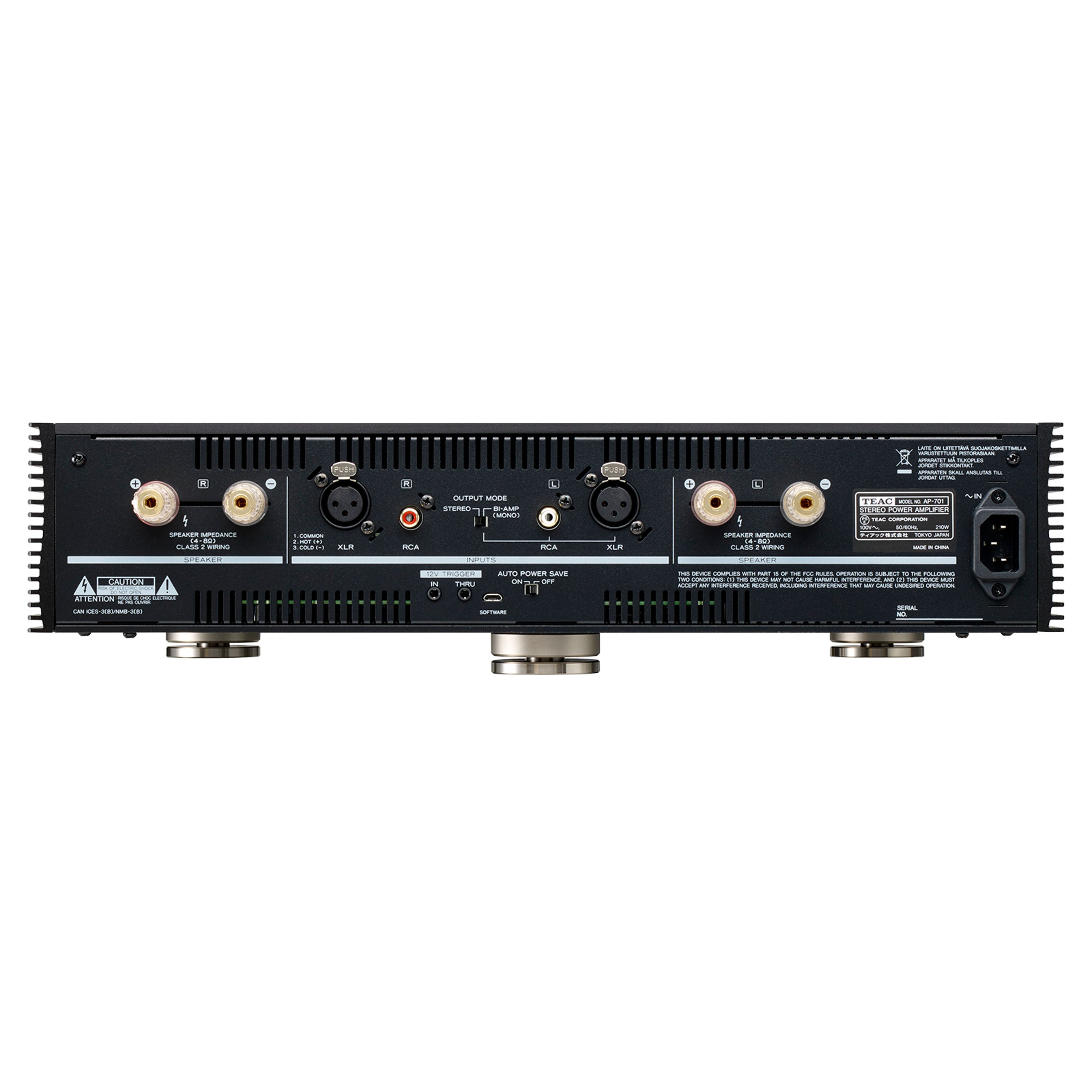 TEAC AP-701 Stereo Power Amplifier (black)