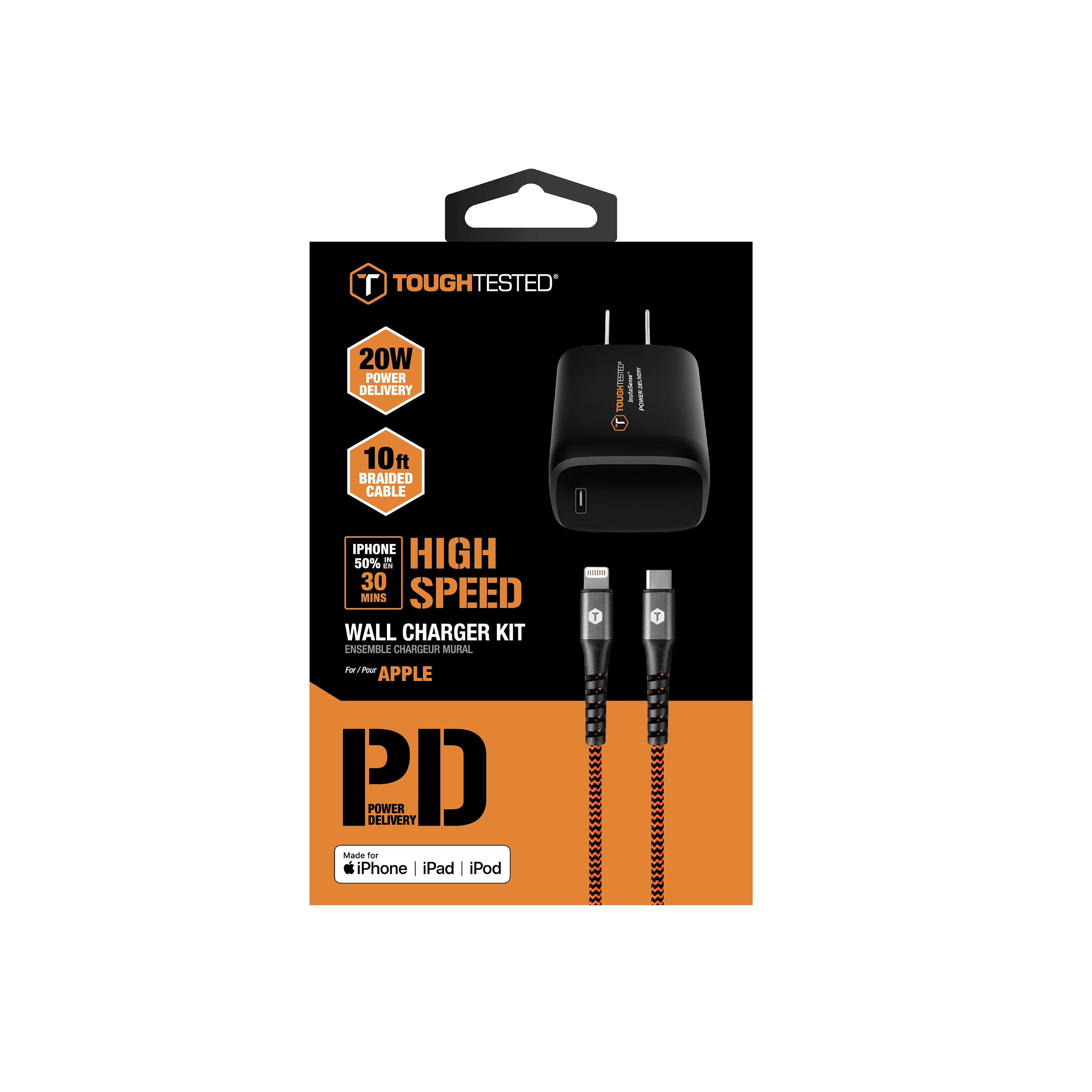 ToughTested 20w PD Apple Lightning Charger Kit