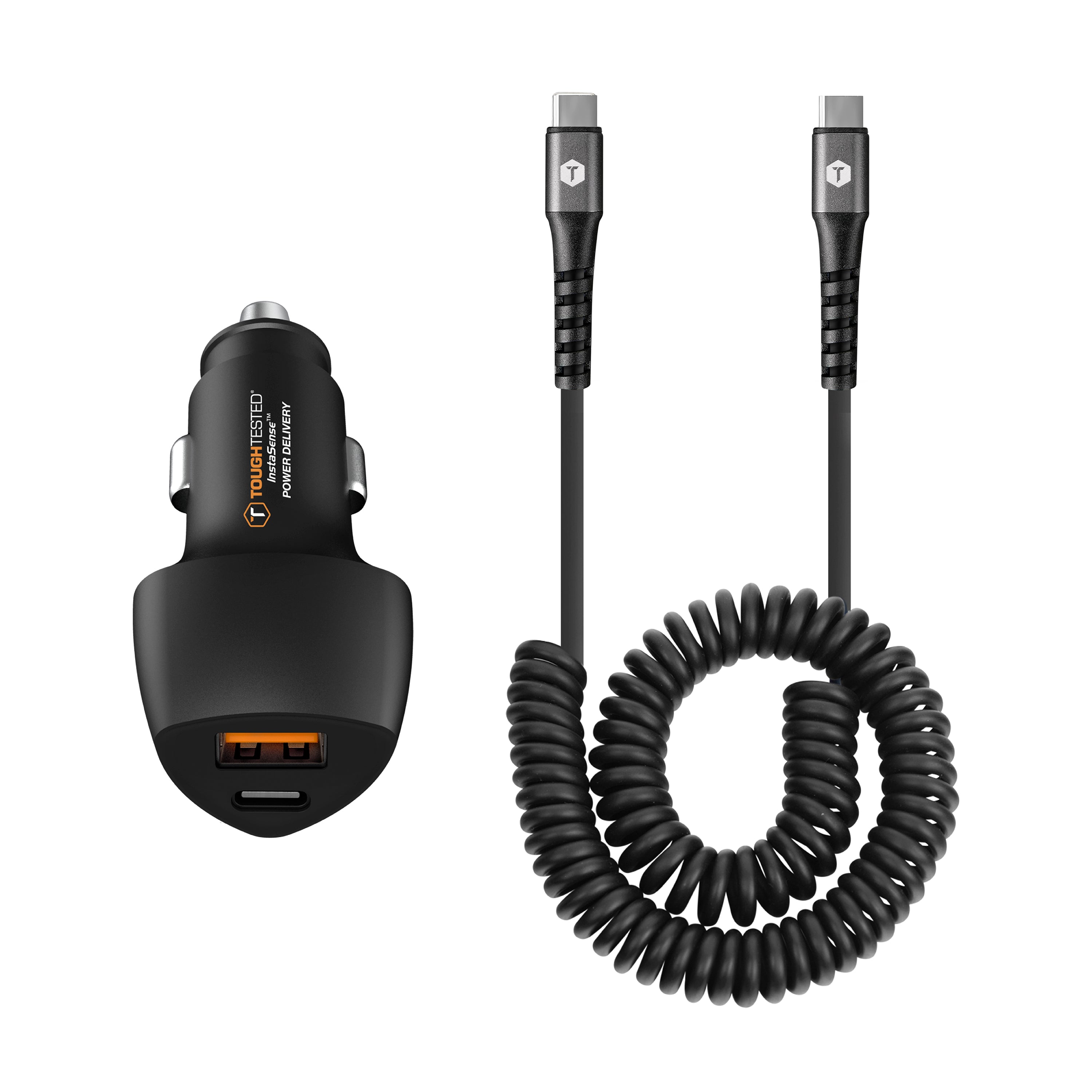 ToughTested 20w PD Type-C Car Charging Kit with 6ft USB-C Cable