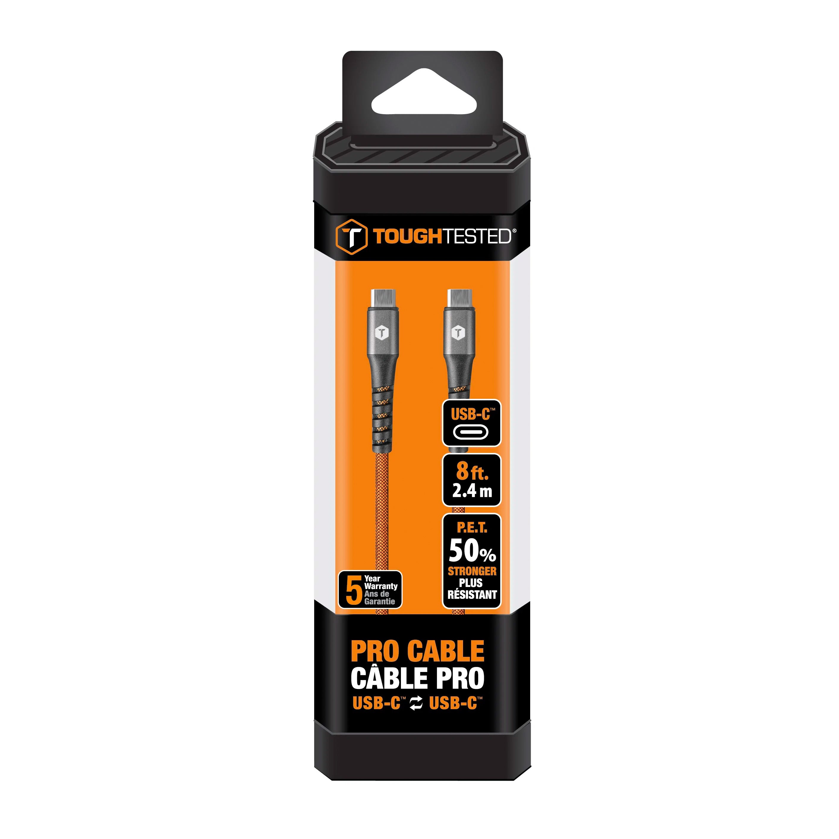 ToughTested Pro Cable Type-C to Type-C 8ft
