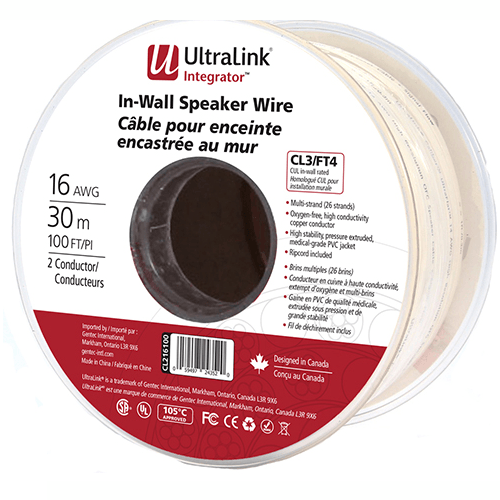 Ultralink Integrator In Wall Speaker Wire - 30m/100ft