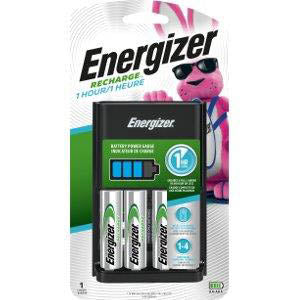 Energizer RECHARGE 1-Hour Charger with 4 AA