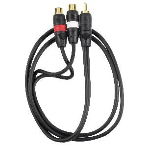 Ultralink Gold Plated 1 RCA Male to 2 RCA Female
