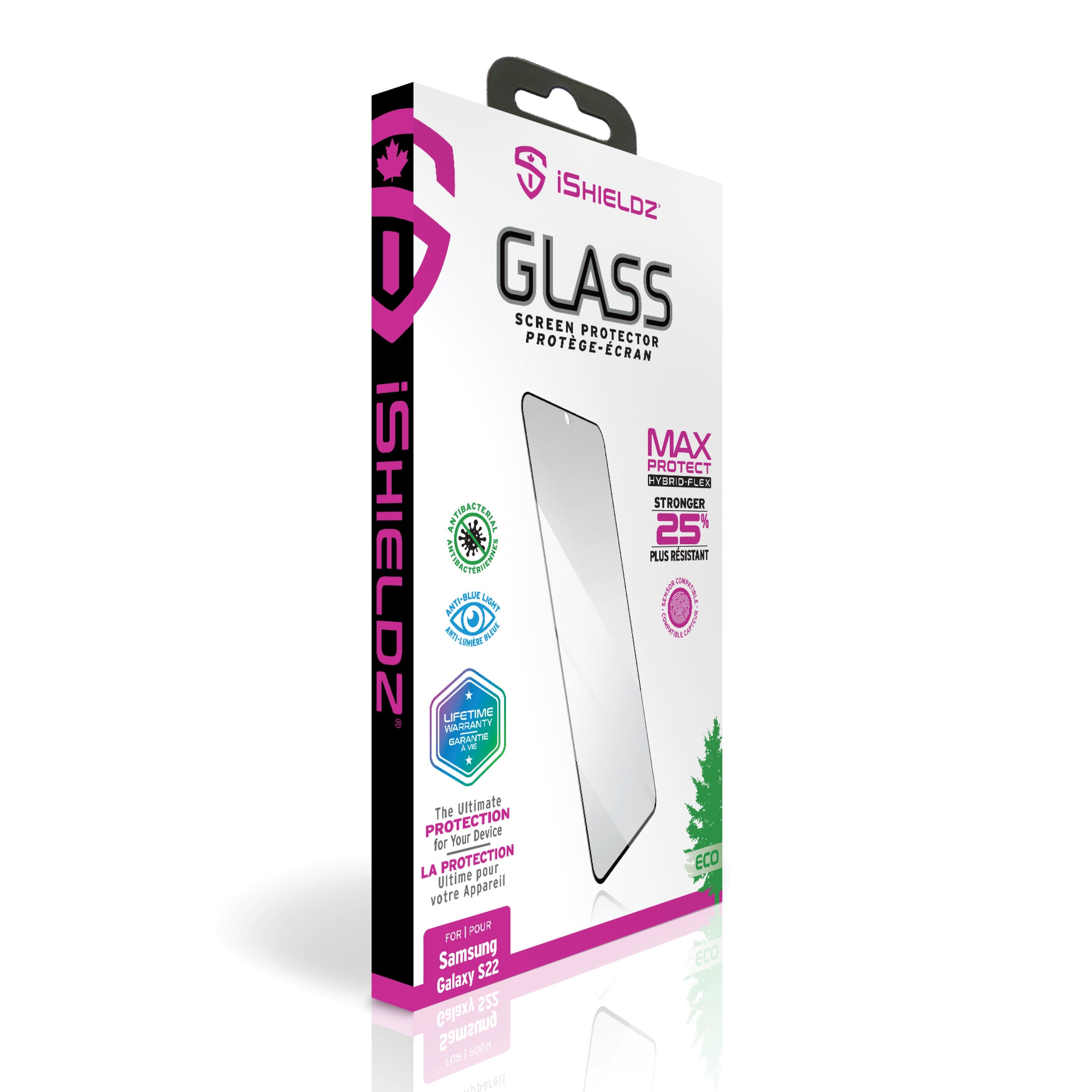 iShieldz MAX PROTECT Hybrid-Flex Glass Screen Protector for Galaxy S22 / S23 Series