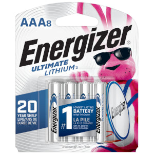 Energizer Ultimate Lithium AAA 8 Pack 1.5V