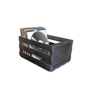 Ultralink Wooden Record Storage Crate