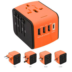 Ultralink All-In-1 Universal Travel Adapter - 3 USB 1 Type C